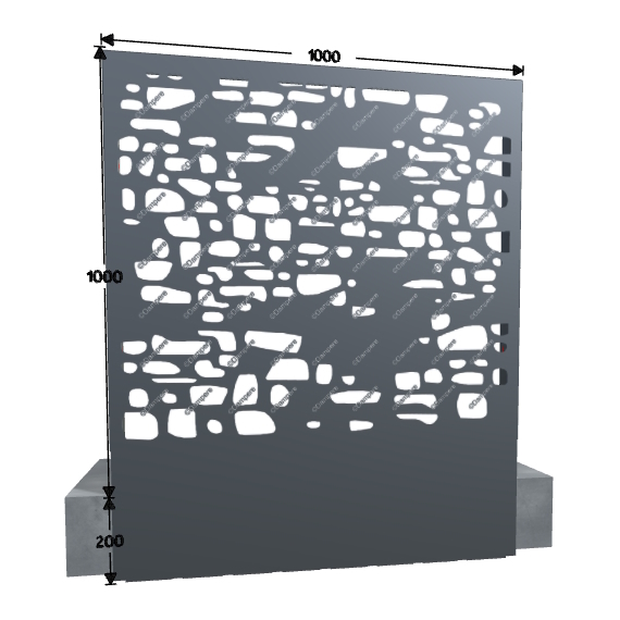 Garde-corps Modele PAREDAM motif Archipel par Dampere