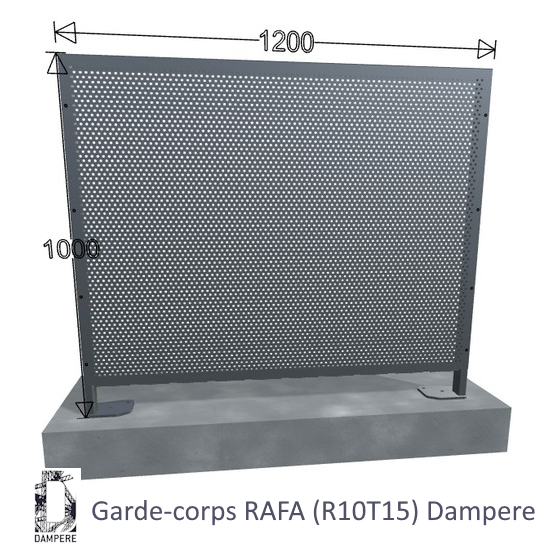 Garde-corps Parefit RAFA 1200×1000 Gris anthracite