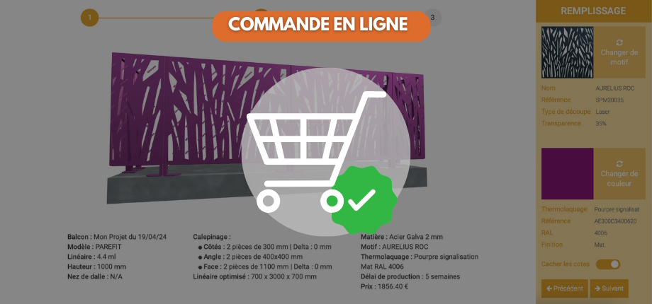 Garde-corps Express - Dampere - Commande en ligne Garde-corps Express - Dampere - Commande en ligne