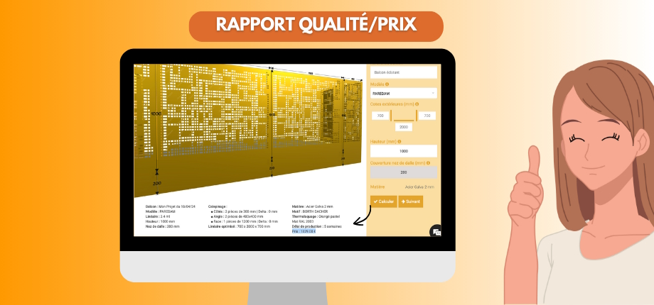 Garde-corps Express - Dampere - Rapport qualité prix Garde-corps Express - Dampere - Rapport qualité prix